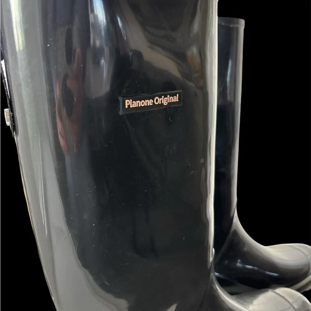 🍀Black Knee-High Winter Rain Boots with Waterproof Design